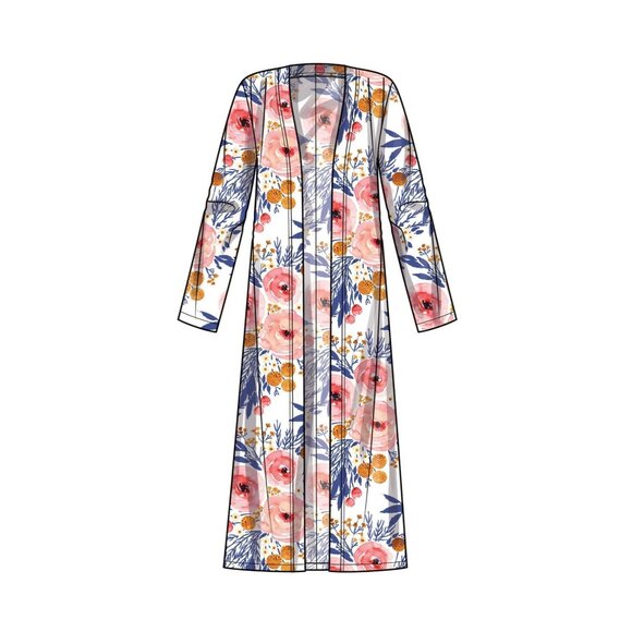 Simplicity Easy-To-Sew Patterns S9717 Knit Top Cardigan Skirt Plus Sz 20W-28W - Picture 5 of 6